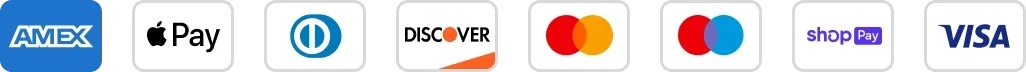 Accepted payment methods: American Express, Apple Pay, Diners Club, Discover, Mastercard, Maestro, Shop Pay, Visa